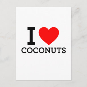 I Kärlek Coconuts Vykort