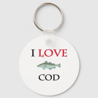 I Kärlek Cod Nyckelring