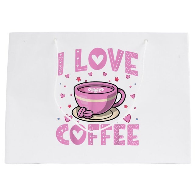 I Kärlek Coffee - Funny Coffee Drinker Caffeine Ad (Framsidan)