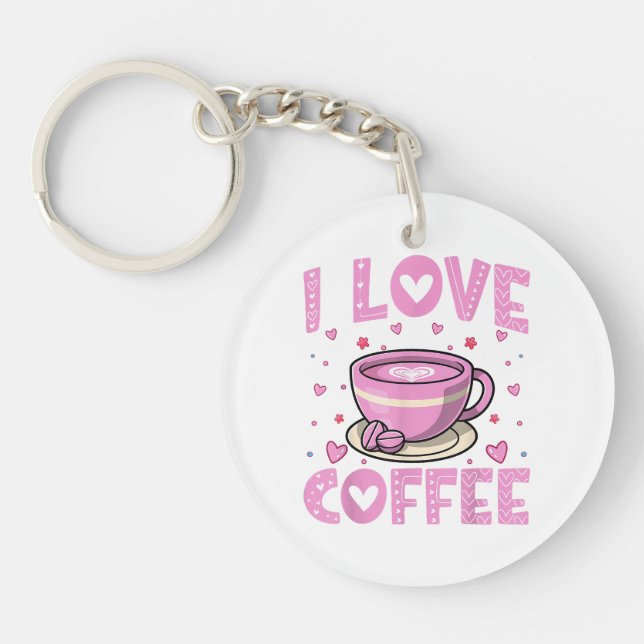 I Kärlek Coffee - Funny Coffee Drinker Caffeine Ad (Framsidan)