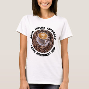 I Kärlek Coffee Java Latte Cappucino T Shirt