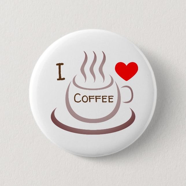 I kärlek Coffee Knapp (Framsida)