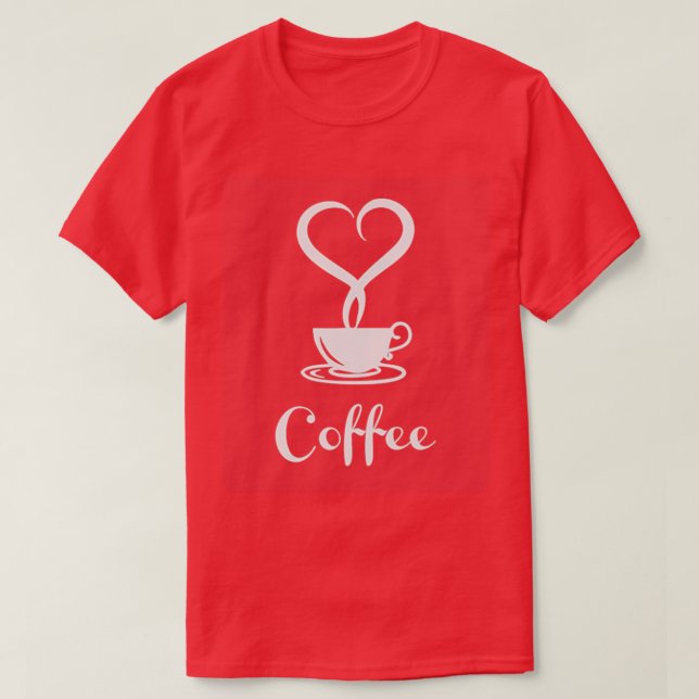 I kärlek Coffee T Shirt (Design framsida)