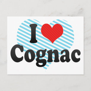 I Kärlek Cognac Vykort