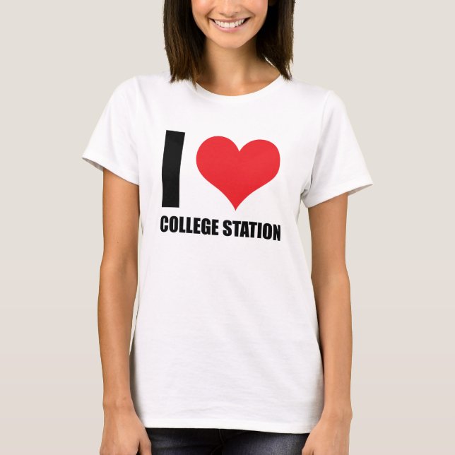 I kärlek College Station T Shirt (Framsida)