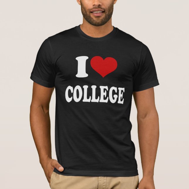 I Kärlek College Tee Shirt (Framsida)
