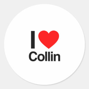 i kärlek collin runt klistermärke
