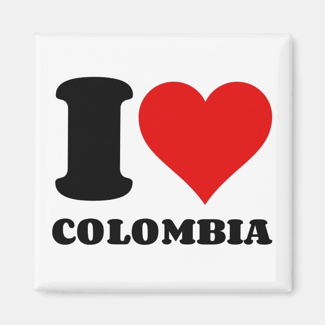 I KÄRLEK COLOMBIA MAGNET (Framsidan)