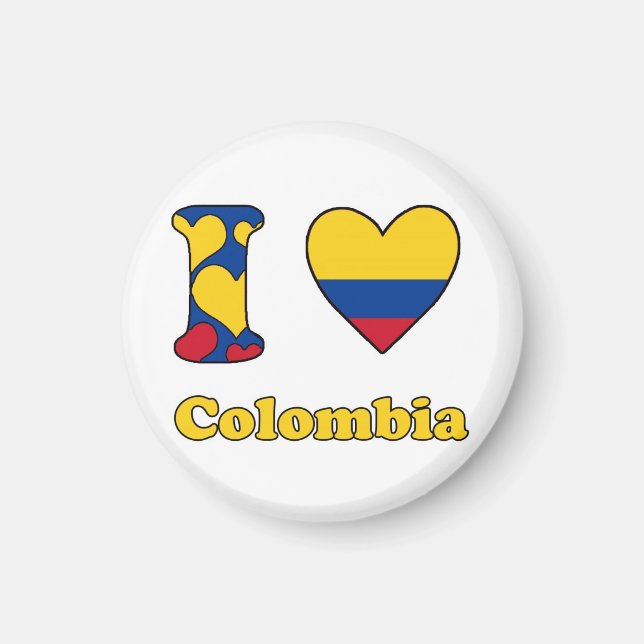 I kärlek Colombia Magnet (Framsidan)
