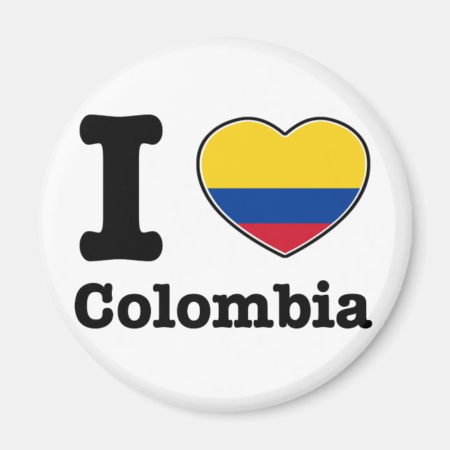 I kärlek Colombia Magnet (Framsidan)