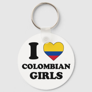 I kärlek colombianska flickor nyckelring