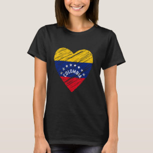 I Kärlek Colombias nationella flagga. Colos stolth T Shirt