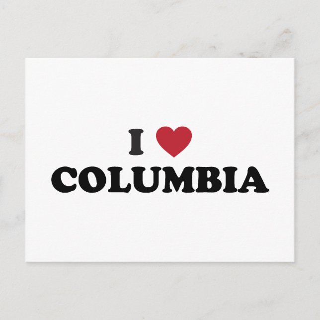 I Kärlek Columbia Missouri Vykort (Framsida)
