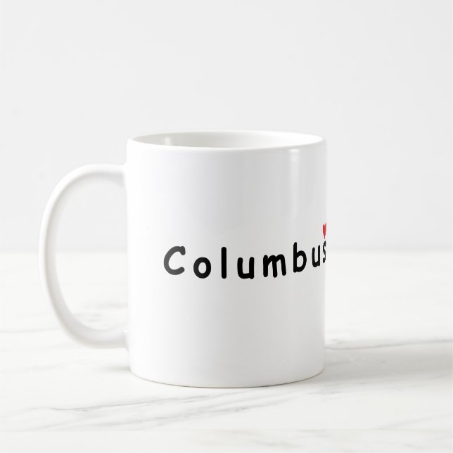 I kärlek Columbus Kaffemugg (Vänster)