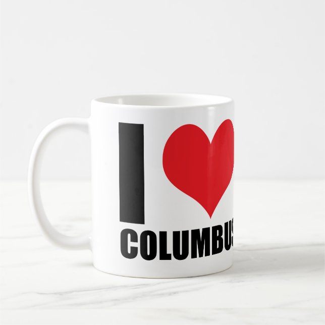 I kärlek Columbus Kaffemugg (Vänster)