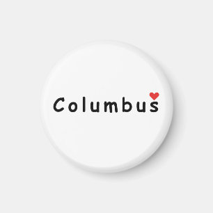 I kärlek Columbus Magnet