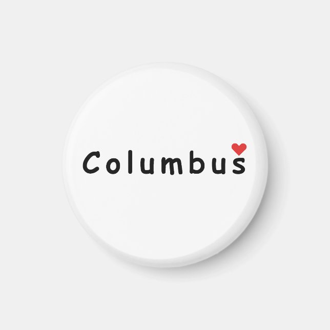 I kärlek Columbus Magnet (Framsidan)