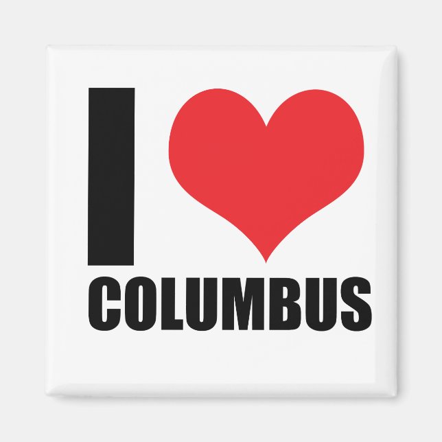 I kärlek Columbus Magnet (Framsidan)