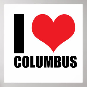 I kärlek Columbus Poster