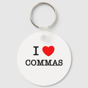 I Kärlek Commas Nyckelring