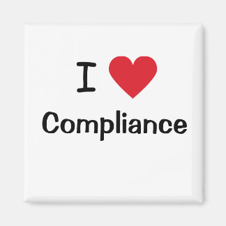 I Kärlek Compliance I Heart Compliance Officer Gif Magnet