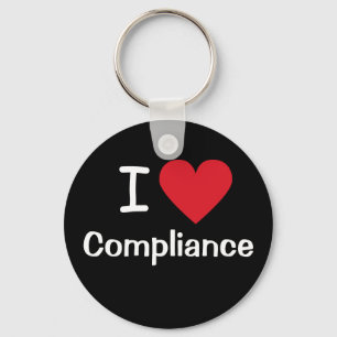I Kärlek Compliance I Heart Compliance Officer Gif Nyckelring