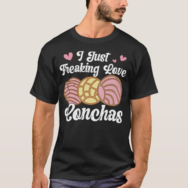 I Kärlek Conchas Pan Dulce Latina Mexican Mujer Co T Shirt (Framsida)