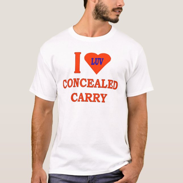 I KÄRLEK CONEALED CARRY TEE (Framsida)