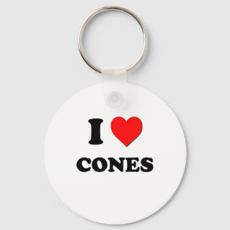 I kärlek Cones Nyckelring