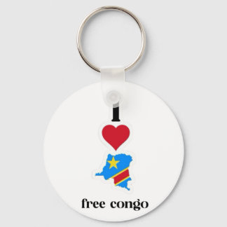 i kärlek Congo-design Nyckelring