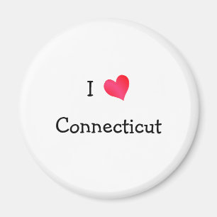 I Kärlek Connecticut Magnet