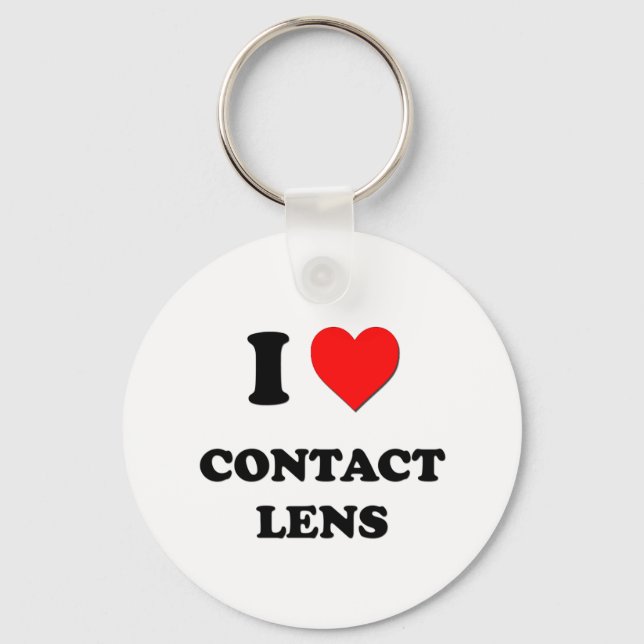 I kärlek Contact Lens Nyckelring (Framsida)