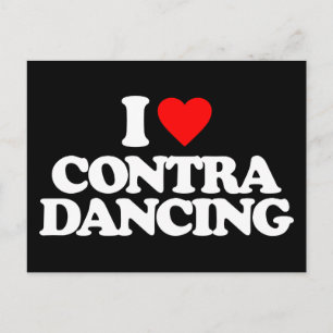 I KÄRLEK CONTRA DANCING VYKORT