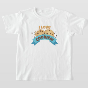 I Kärlek Cookies med Blue Ribbon Kids T-Shirt! T Shirt