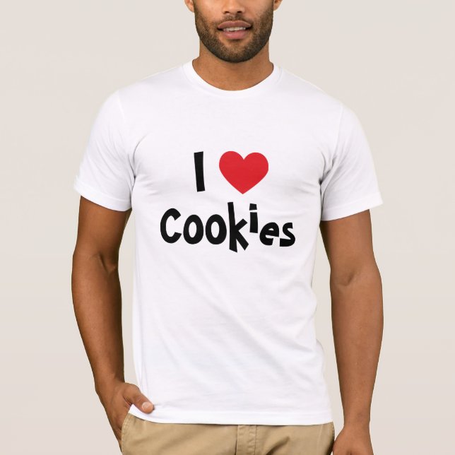 I Kärlek Cookies T-Shirt (Framsida)