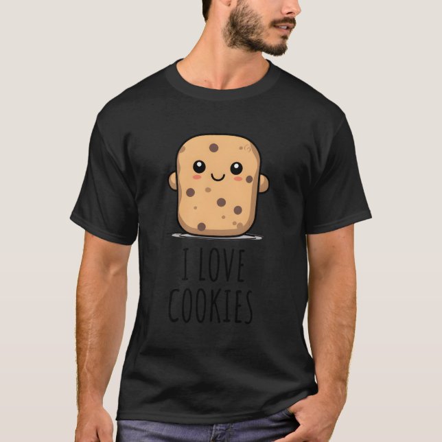 I Kärlek Cookies T Shirt (Framsida)