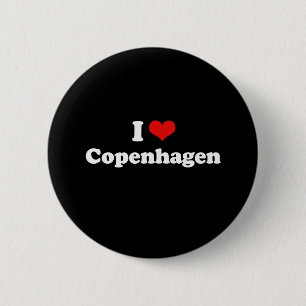 I Kärlek Copenhagen Tshirt White Tshirt Knapp