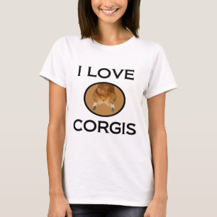 I Kärlek Corgis Corgi Butt Tee