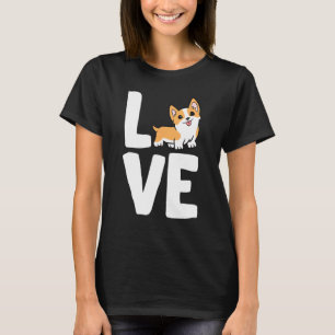 I Kärlek Corgis corgi hund T Shirt