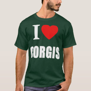 I Kärlek Corgis För manar Women Hundägare469 T Shirt