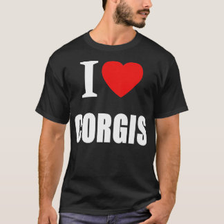 I Kärlek Corgis För manar Women Hundägare886 T Shirt
