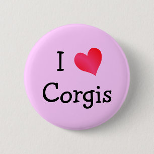 I Kärlek Corgis Knapp