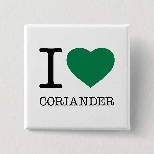 I KÄRLEK CORIANDER KNAPP (Framsida)