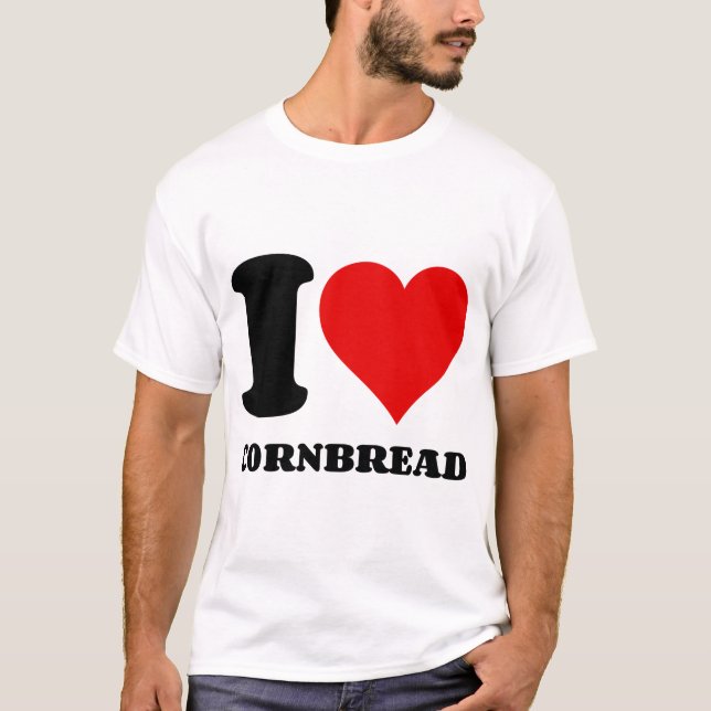I KÄRLEK CORNBREAD T SHIRT (Framsida)