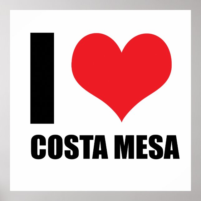 I kärlek Costa Mesa Poster (Framsidan)