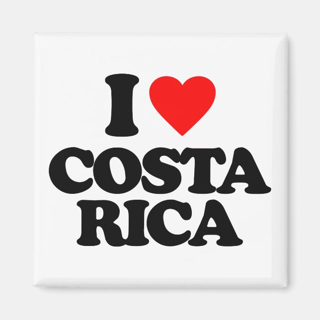 I KÄRLEK COSTA RICA MAGNET (Framsidan)