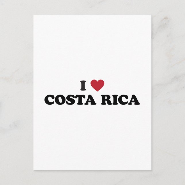 I Kärlek Costa Rica Vykort (Framsida)