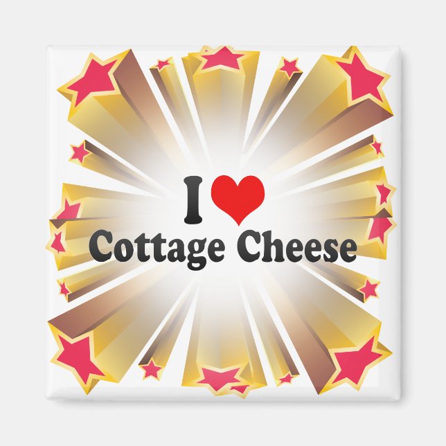 I Kärlek Cottage Cheese Magnet (Framsidan)