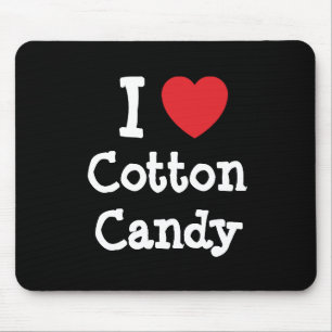 I kärlek Cotton Candy Hjärt T-Shirt Musmatta