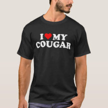 I Kärlek Cougars Funny Cougar Valentine Day 3BK1